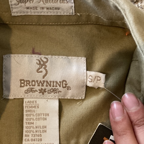 Womens Small Browning button up Hunting Shirt - Picture 3 of 6